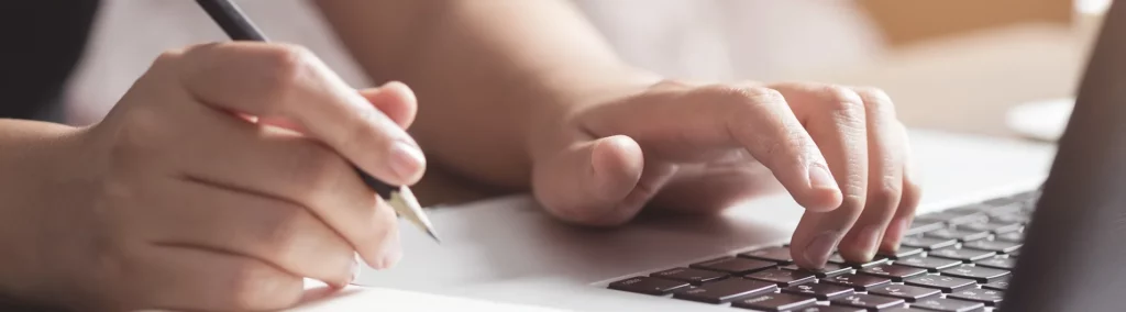 Woman Working on Laptop