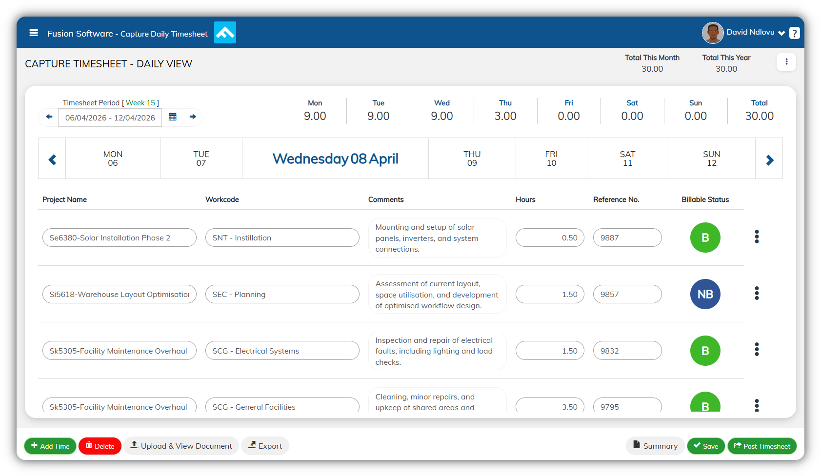 Timesheet Notepad Projects & Timesheets | Time Tracking Software